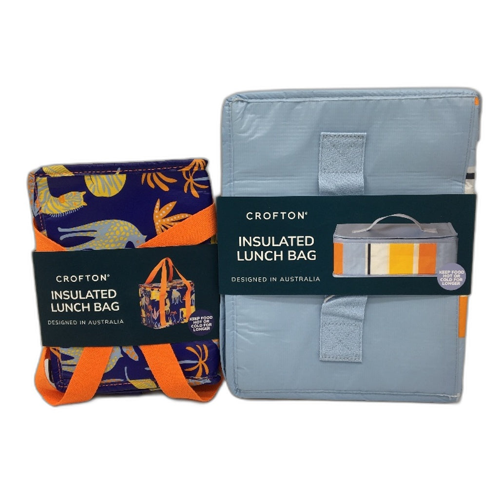 CROFTON 2 Pack Insulated Lunch Bag Australian Designed For Hot Cold Food NEW
