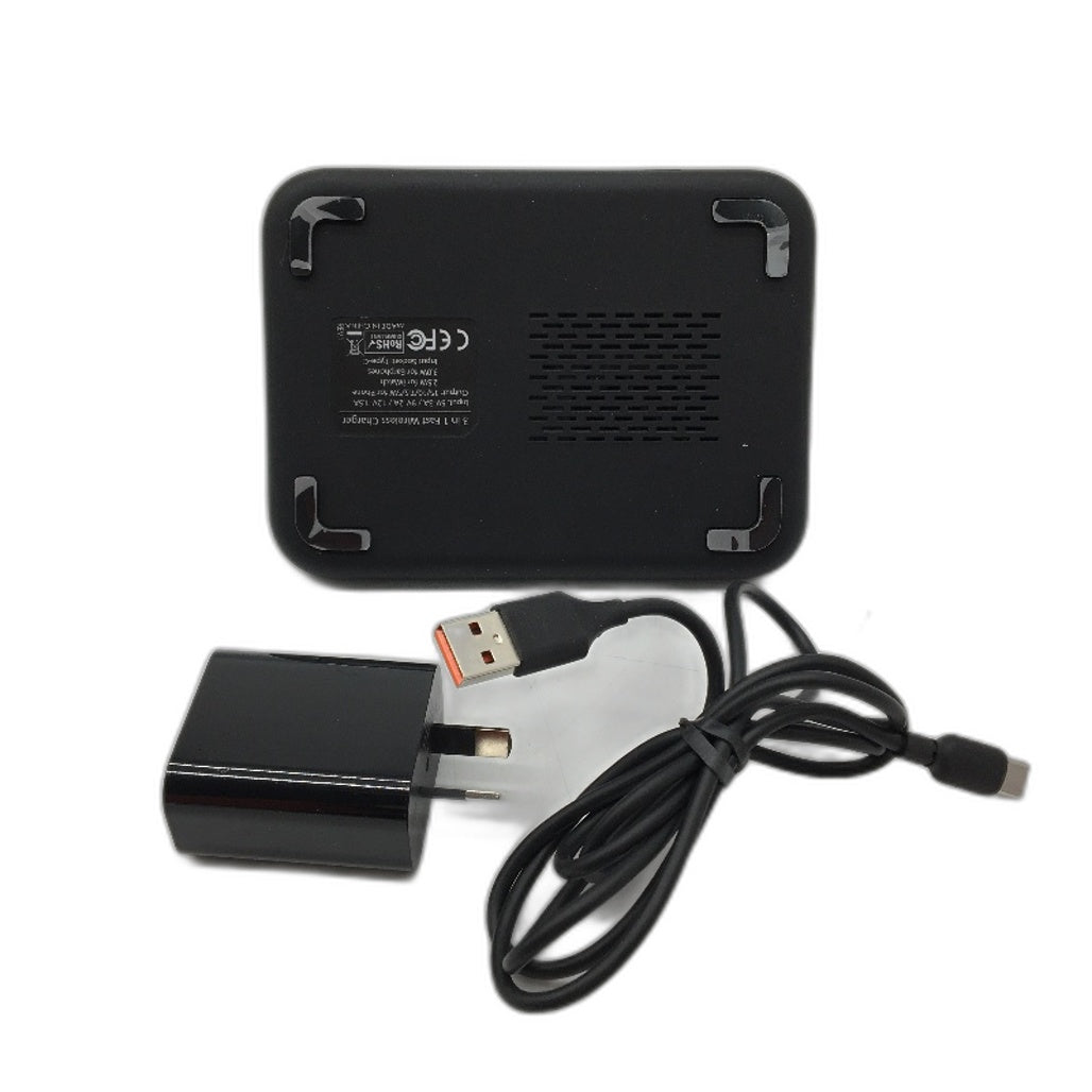 Minthouz 3 In 1 Wireless Charger With Adapter For Phone Watch Airpods MT-CW002