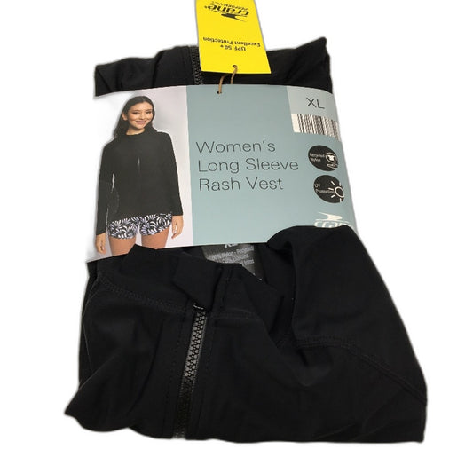 Crane Performance Simple Black Long Sleeve Rash Vest Ladies Size XL NEW