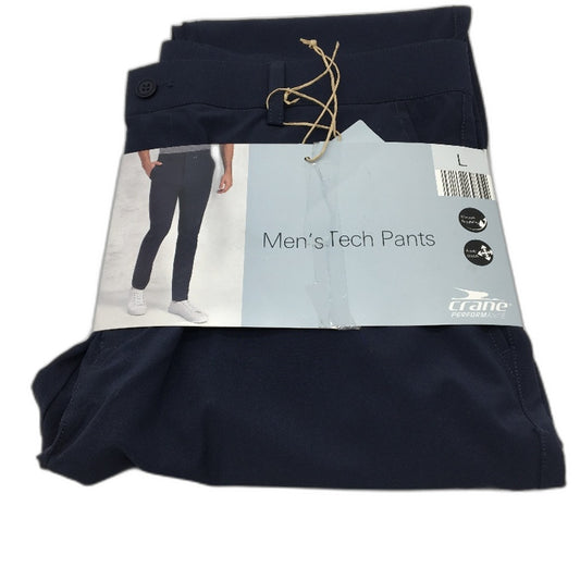 Crane Performance Navy Casual Stretchy Tech Pants Mens Size L NEW