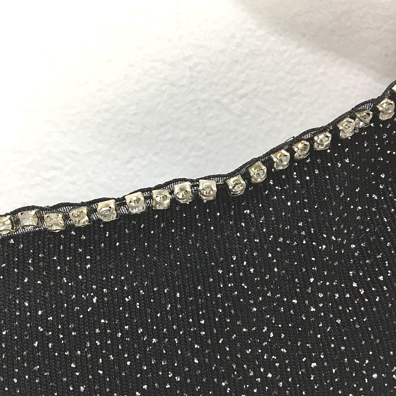 Forever New Black Long Sleeve Off-Shoulder Sparkly Midi Dress Ladies Size Small