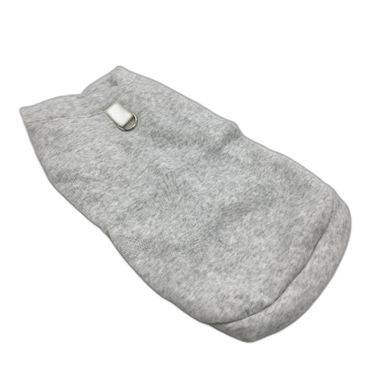 Milo & Mink Doggy Grey Button Up Warm Fleece Dog Harness Jumper Size XXS