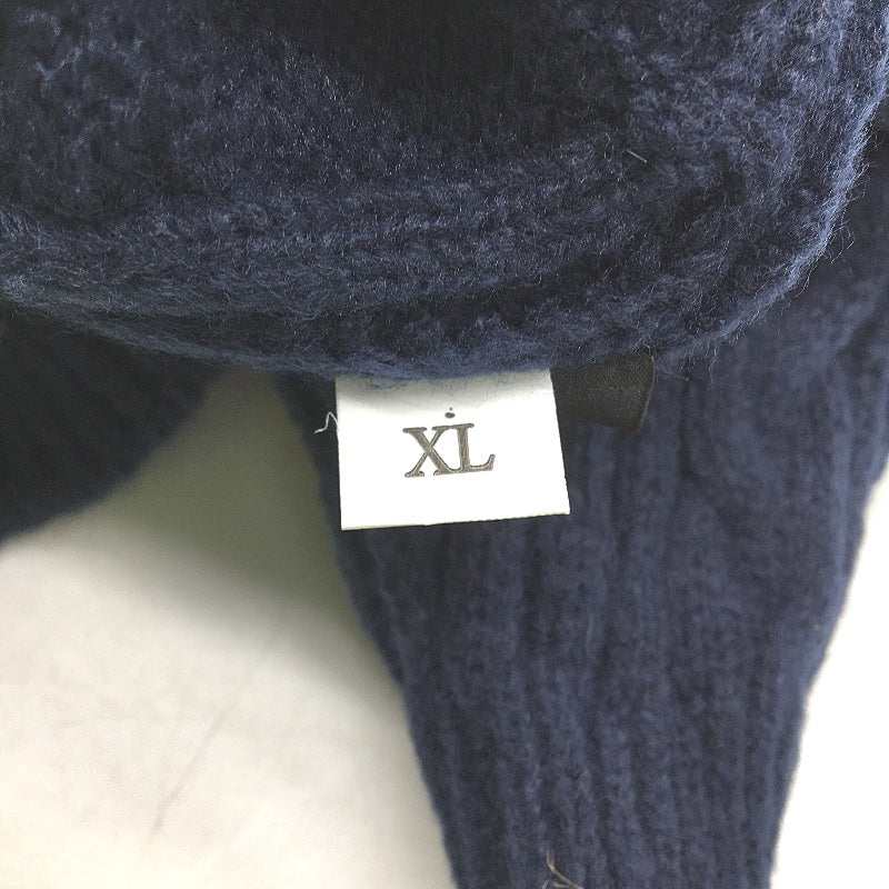 Milo & Mink Navy Doggy Thick Knitted Pullover Sweater Dog Jumper Size Small