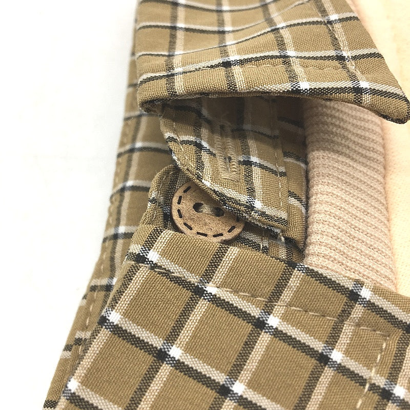 Milo & Mink Beige & Brown Collared Check Doggy Pullover Sweater Jumper Size XXS