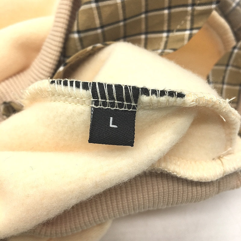 Milo & Mink Beige & Brown Collared Check Doggy Pullover Sweater Jumper Size XS
