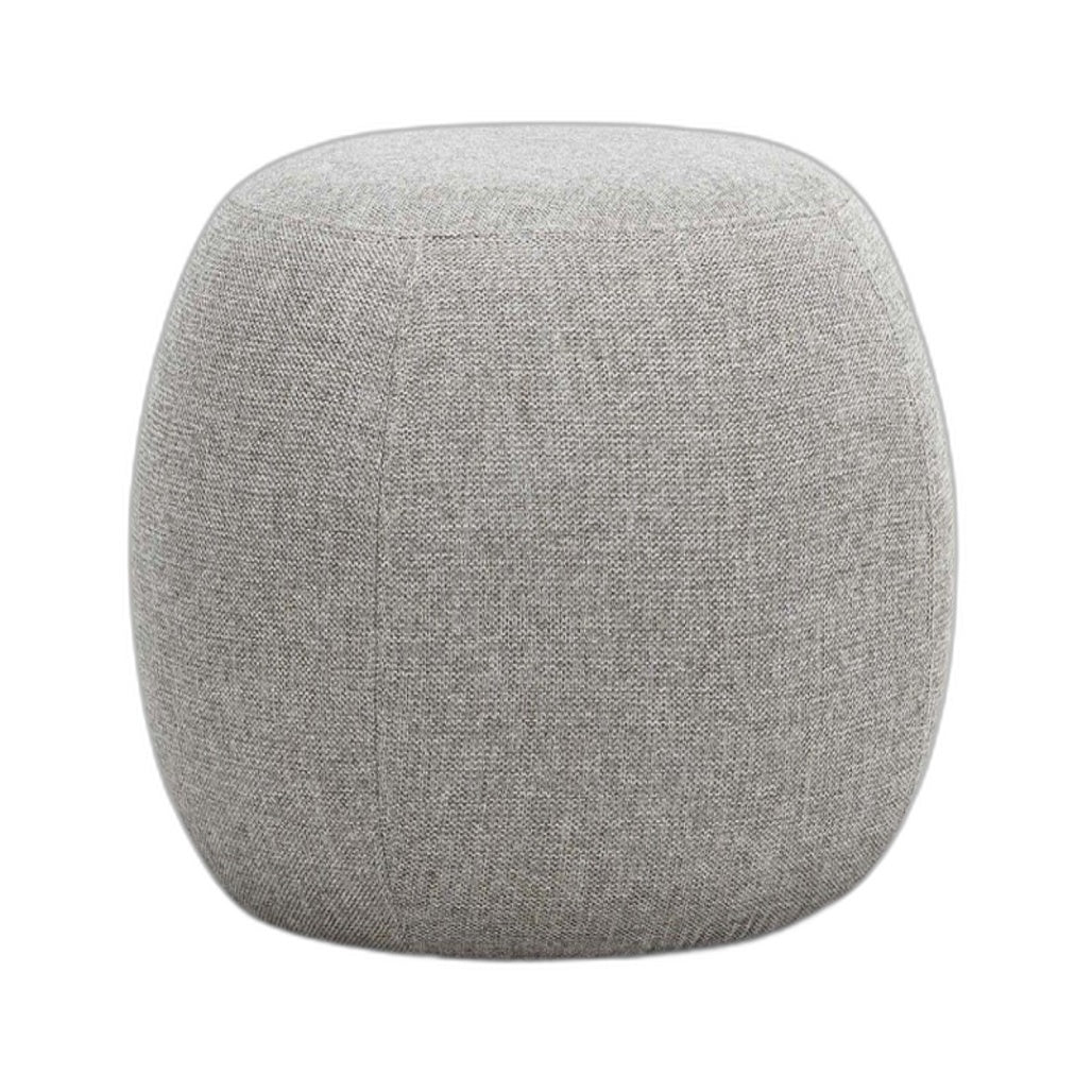 L3 Home Light Grey Venus Round Ottoman Pouf Footstool 54 x 54 x 35cm NEW
