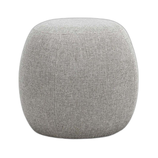 L3 Home Light Grey Venus Round Ottoman Pouf Footstool 54 x 54 x 35cm NEW