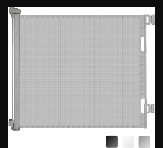 Retractable Baby & Pet Grey Safety Gate Durable Portable Mesh Indoor Outdoor Use