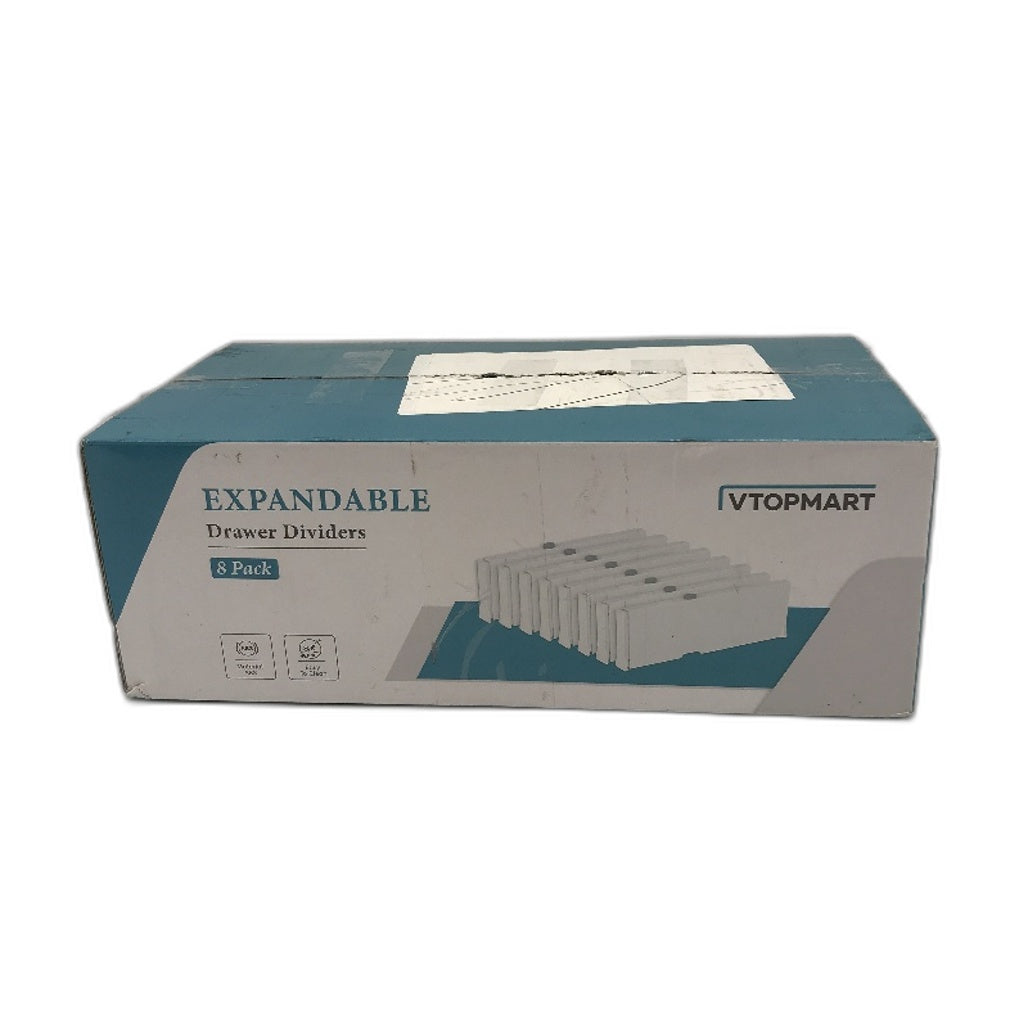 Vtopmart Expandable Drawer Dividers 8 Pack Multipurpose Thick & Durable NEW