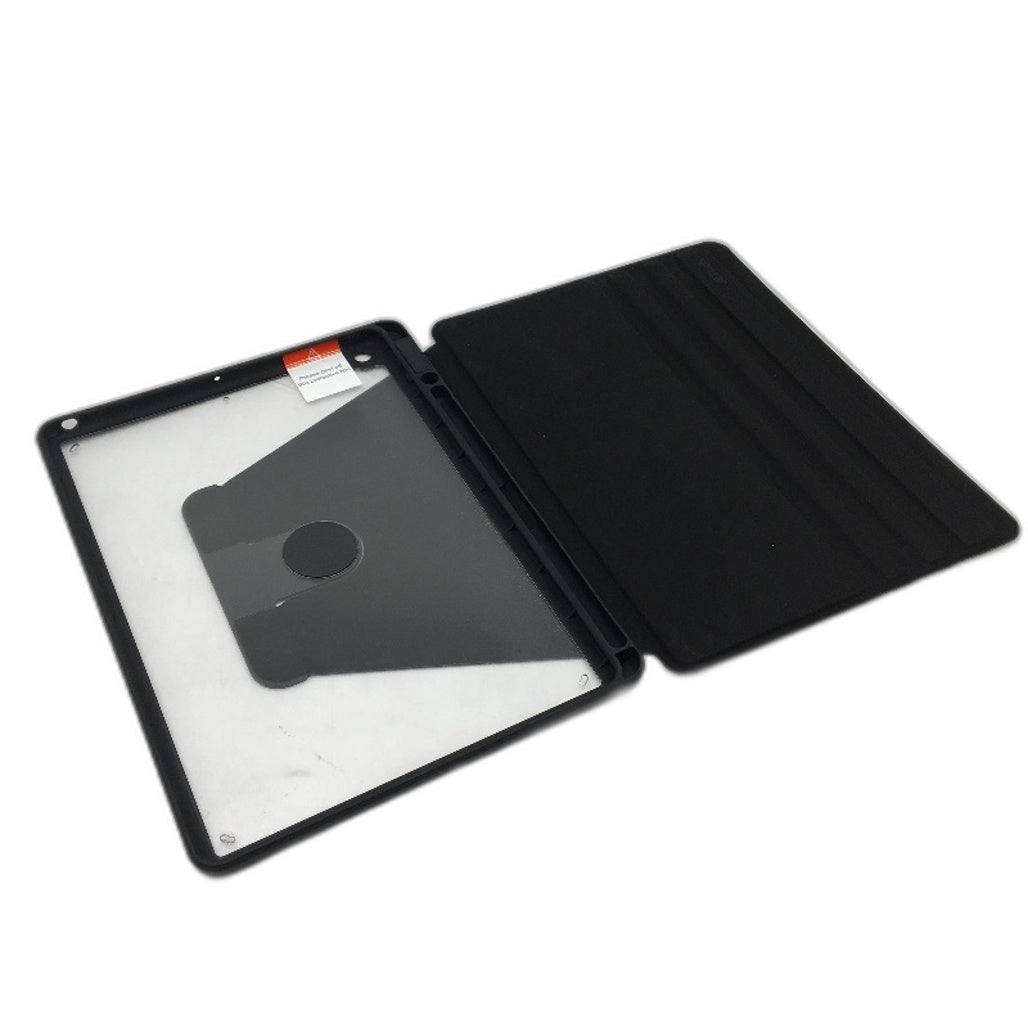 JETech Tablet Case & Stand iPad 9 8 7 Black Tri Fold Front Cover NEW