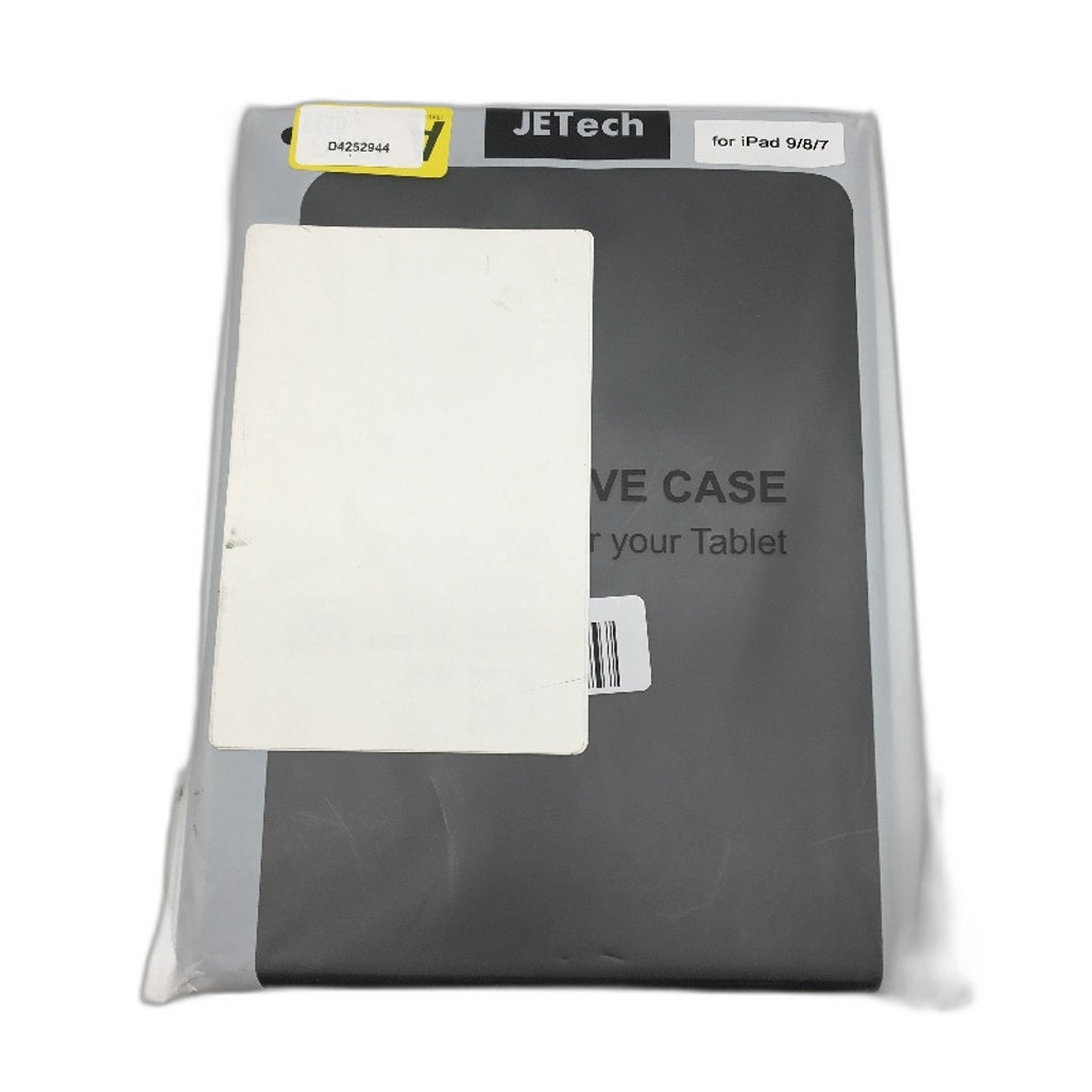 JETech Tablet Case & Stand iPad 9 8 7 Black Tri Fold Front Cover NEW