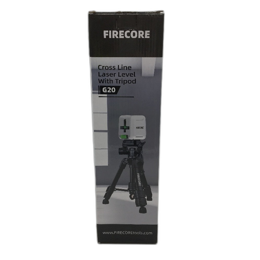 Firecore Cross Line Laser Level Tool With Adjustable Tripod G20 NEW