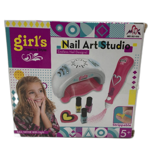 Girl's Creative Style Nail Art Studio Endless Designs Nail Dryer With Light NEW