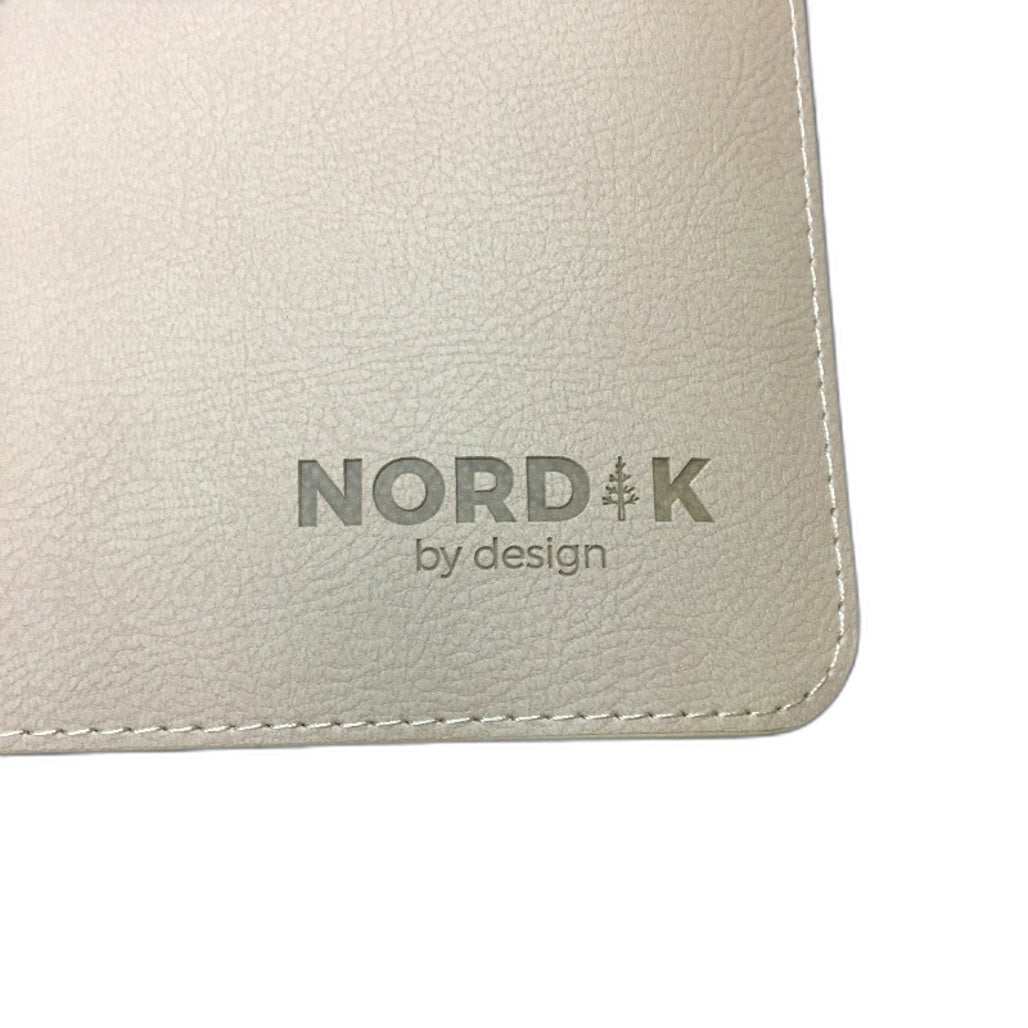 Nordik By Design Large Leather Tan Desk Mat Mouse Friendly Cruelty Free NEW