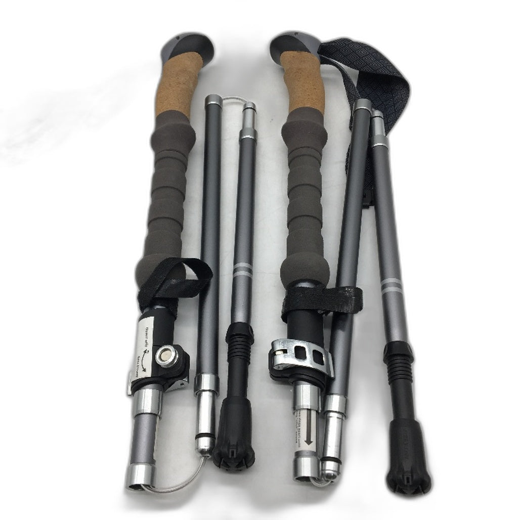 Trekology Trekking Hiking Poles Z Cork Collaspible Lightweight Aluminium NEW