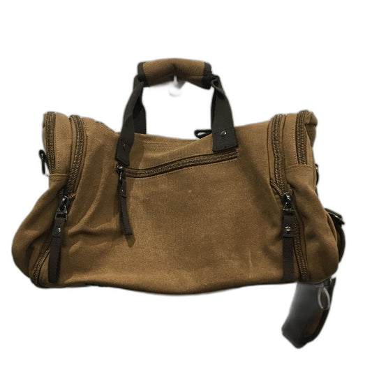 Zuo Lun Duo Mugu Leather Duffel Bag Small Carry On Overnight Extendable NEW