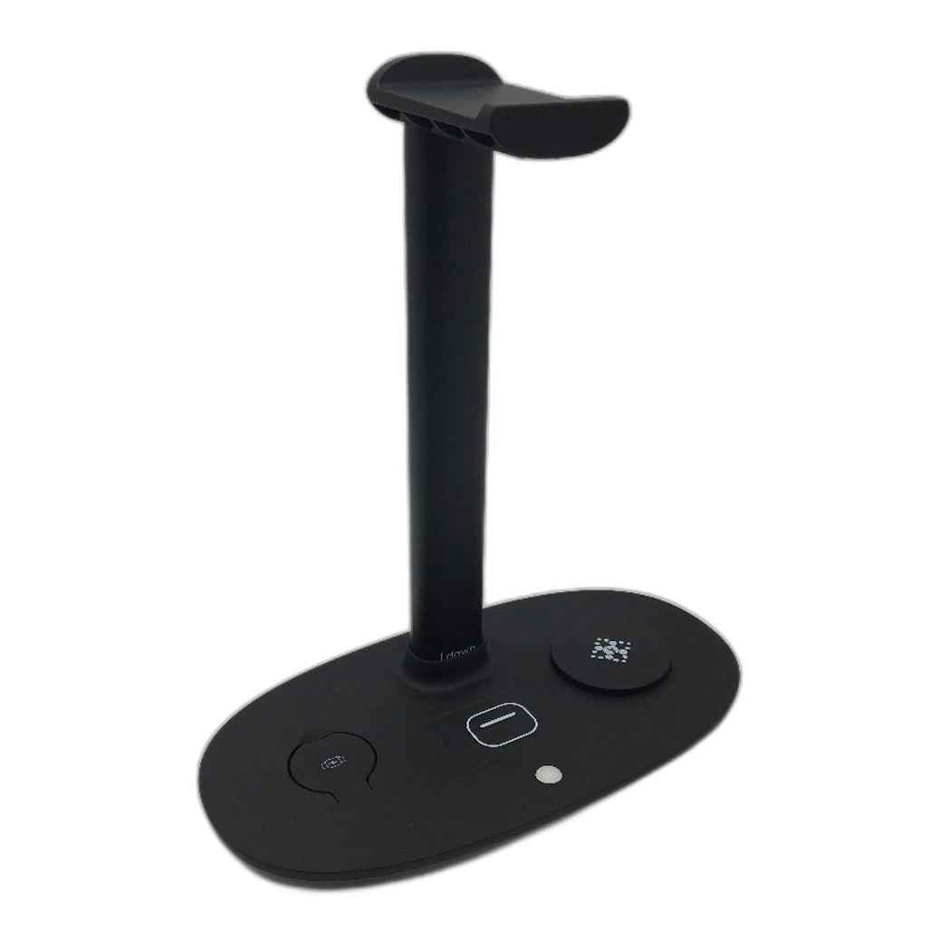 4 In 1 Headphone Stand Wireless Charger Phone iWatch Airpods NEW