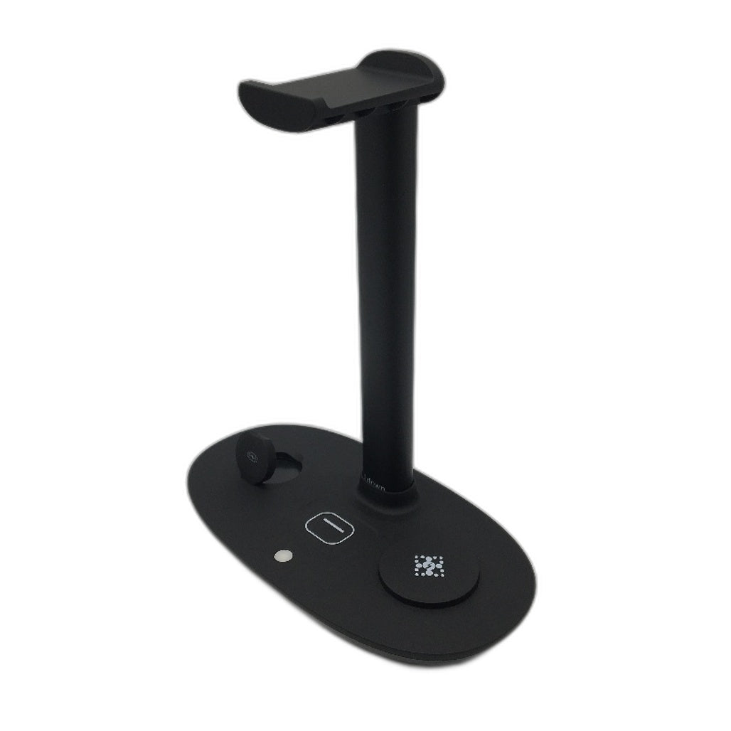 4 In 1 Headphone Stand Wireless Charger Phone iWatch Airpods NEW