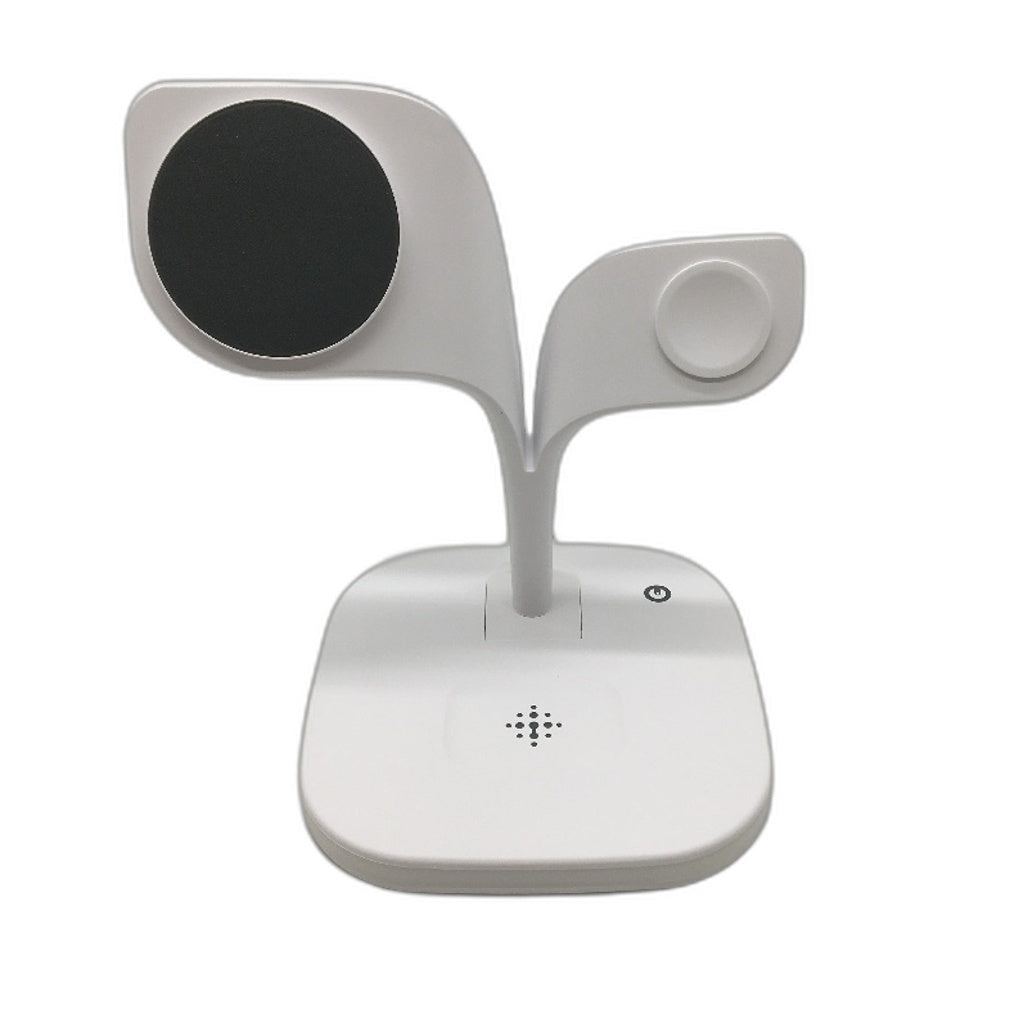 EXW 5 In 1 White Magnetic Wireless Charging Station LED & Adapter YM-UD22 NEW