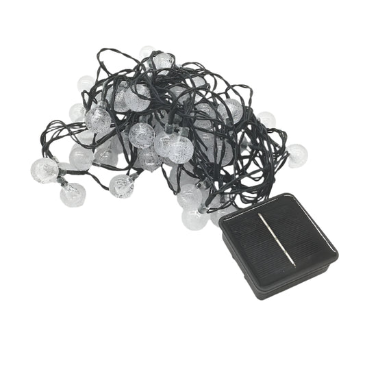Brightown Outdoor Solar String Lights Multicoloured LED Crystal Globe Waterproof