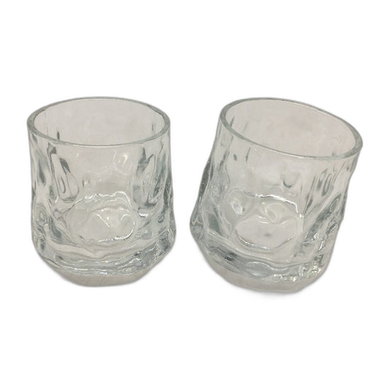 Crystal Whiskey Glasses 2 Pack Spherical Bottom Rotatable Bourbon Scotch Wine