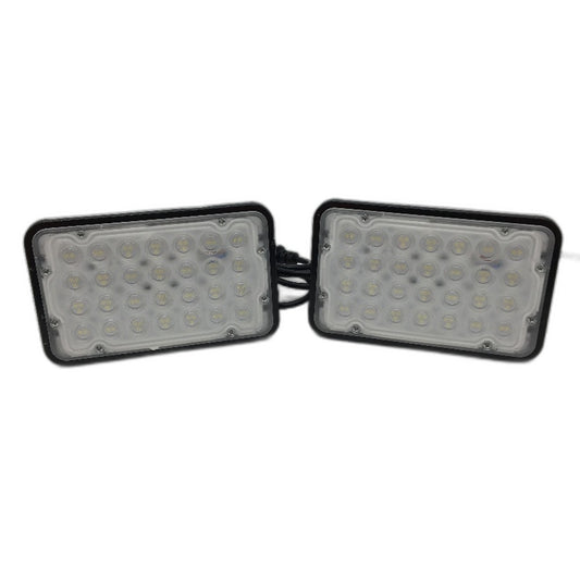 LED Flood Light 2 Pack 50W Outdoor Yard Work Light Portable Securiy With Switch