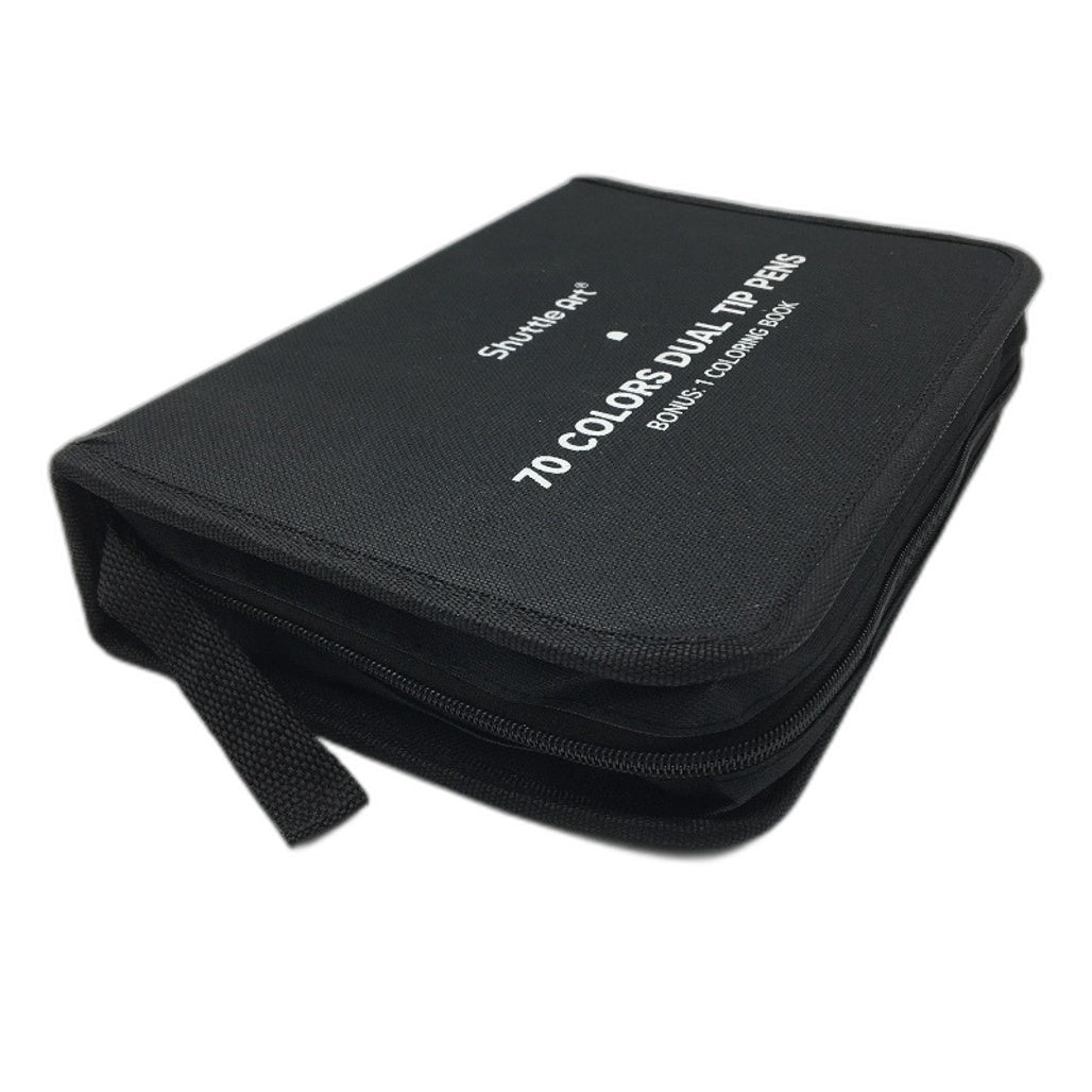 Shuttle Art 70 Colours Dual Felt Tip Brush Fine Tip Pens Markers Colouring Book