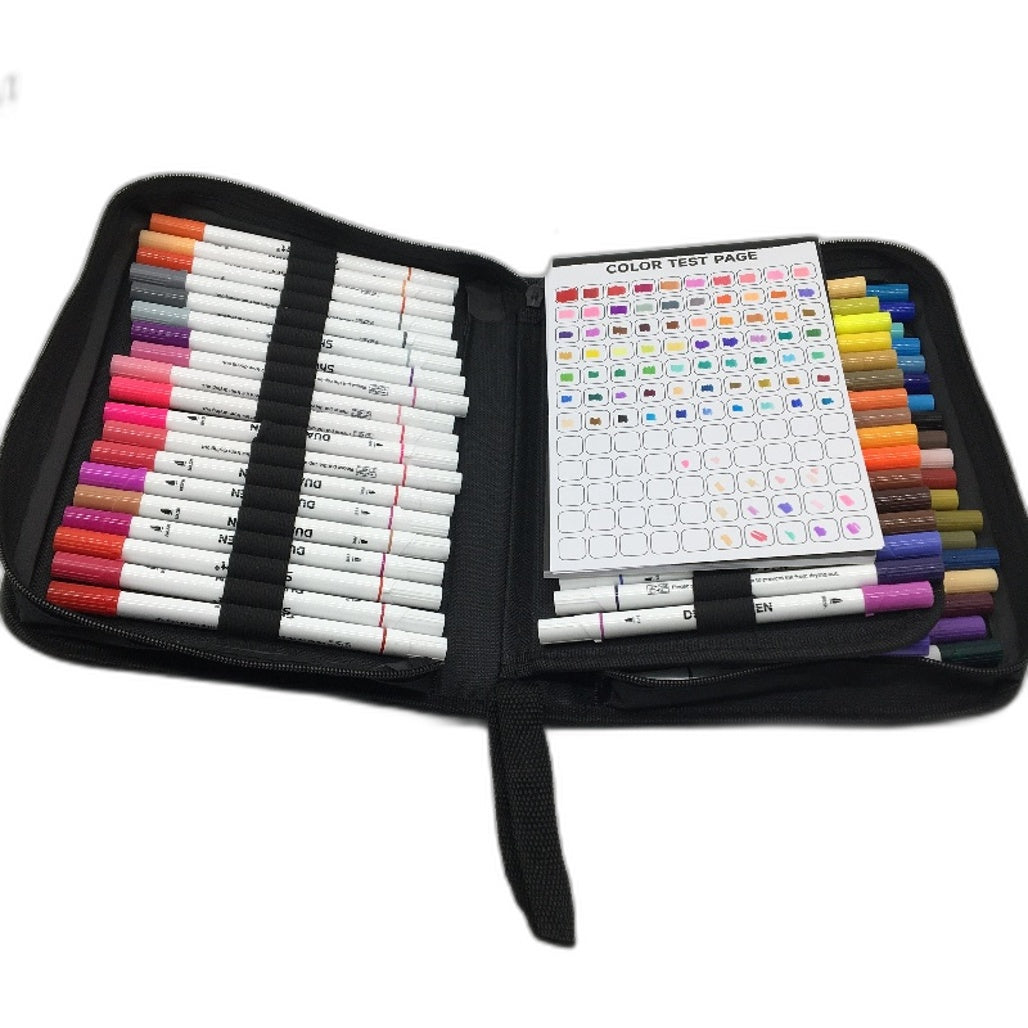 Shuttle Art 70 Colours Dual Felt Tip Brush Fine Tip Pens Markers Colouring Book