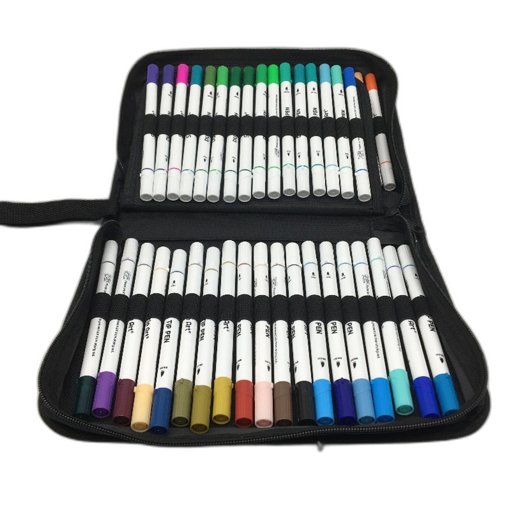 Shuttle Art 70 Colours Dual Felt Tip Brush Fine Tip Pens Markers Colouring Book