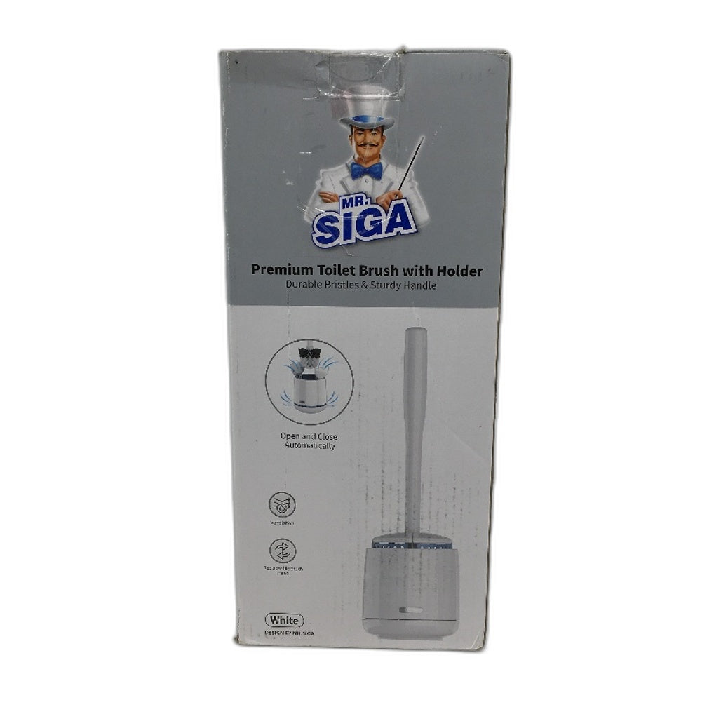 Mr Siga Premium Toilet Bowl Brush & Holder Durable Bristles & Sturdy Handle NEW