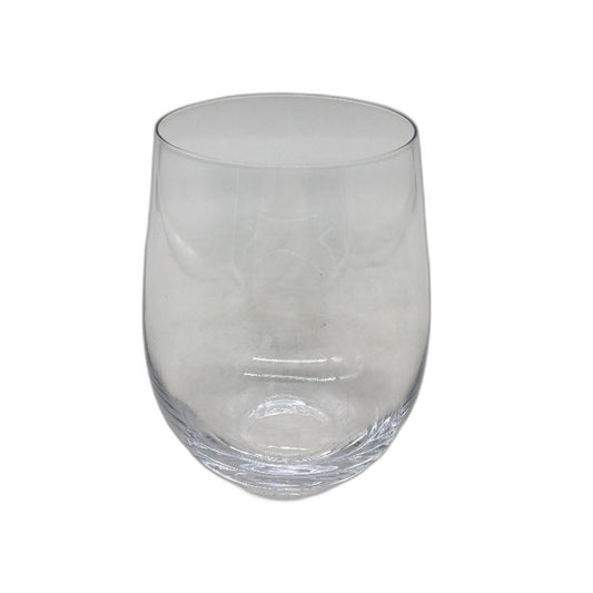 Set Of 6 Pieces Stemless Clear Wine Glasses Luxury Glassware NEW