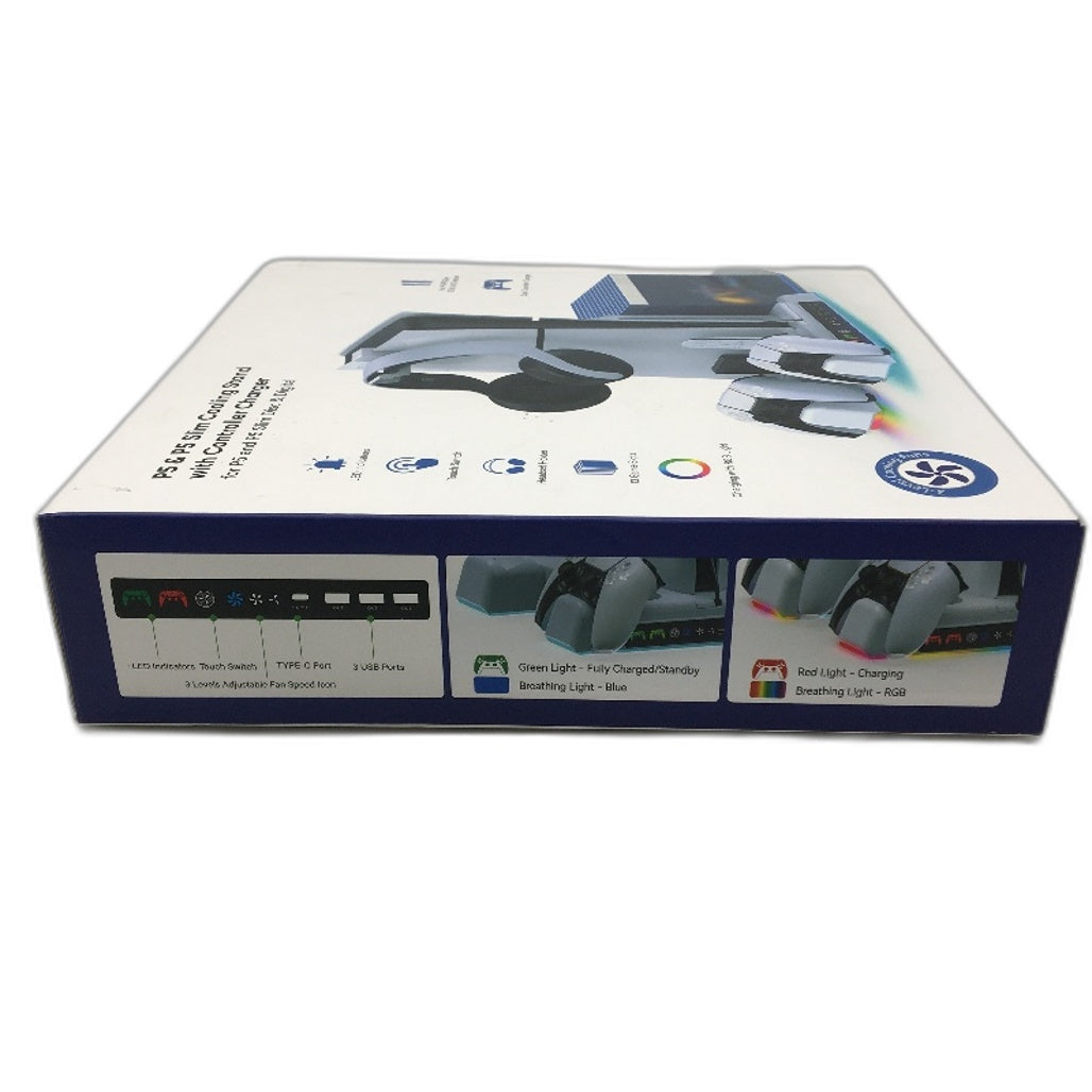 P5 & P5 Slim Cooling Stand With Controller Charger Headset Holder NEW