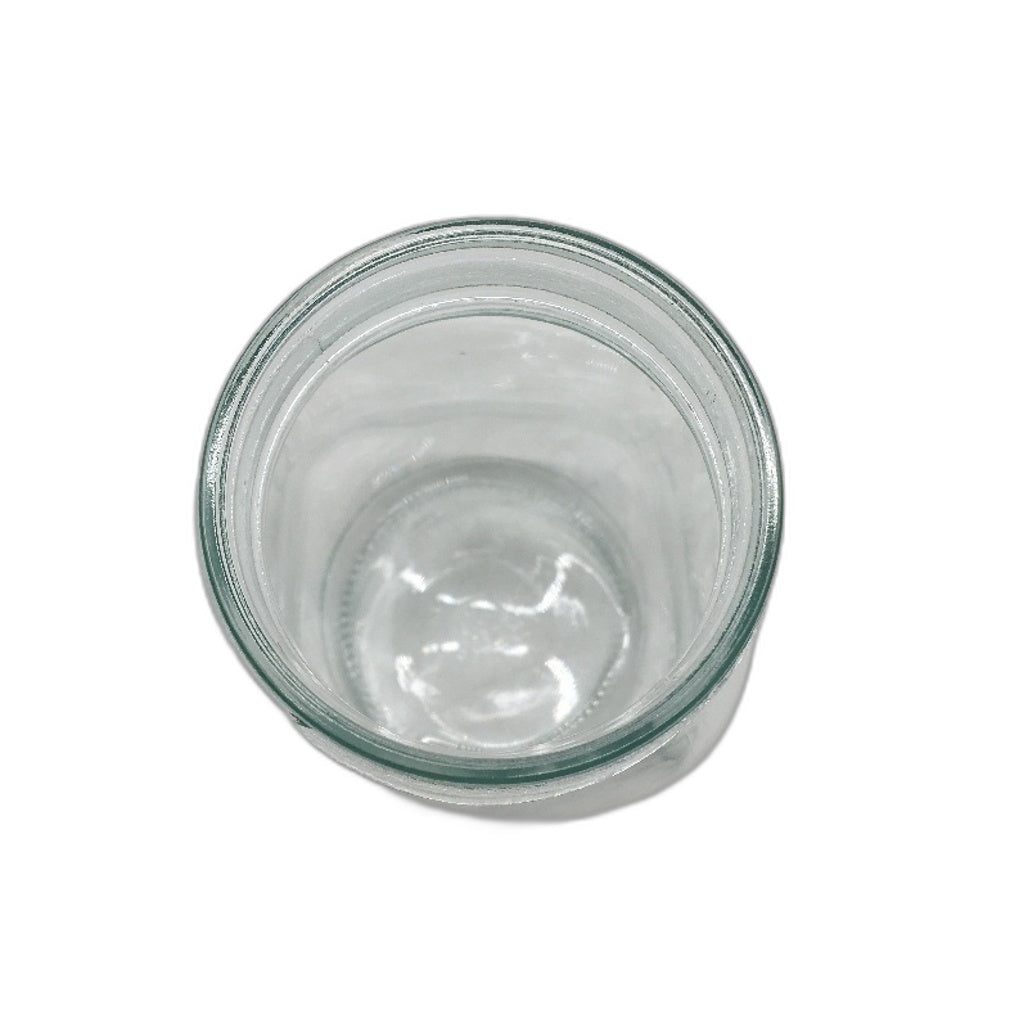 Set Of 12 Clear Glass Storage Jars With Lids Dishwasher Safe 470ml NEW