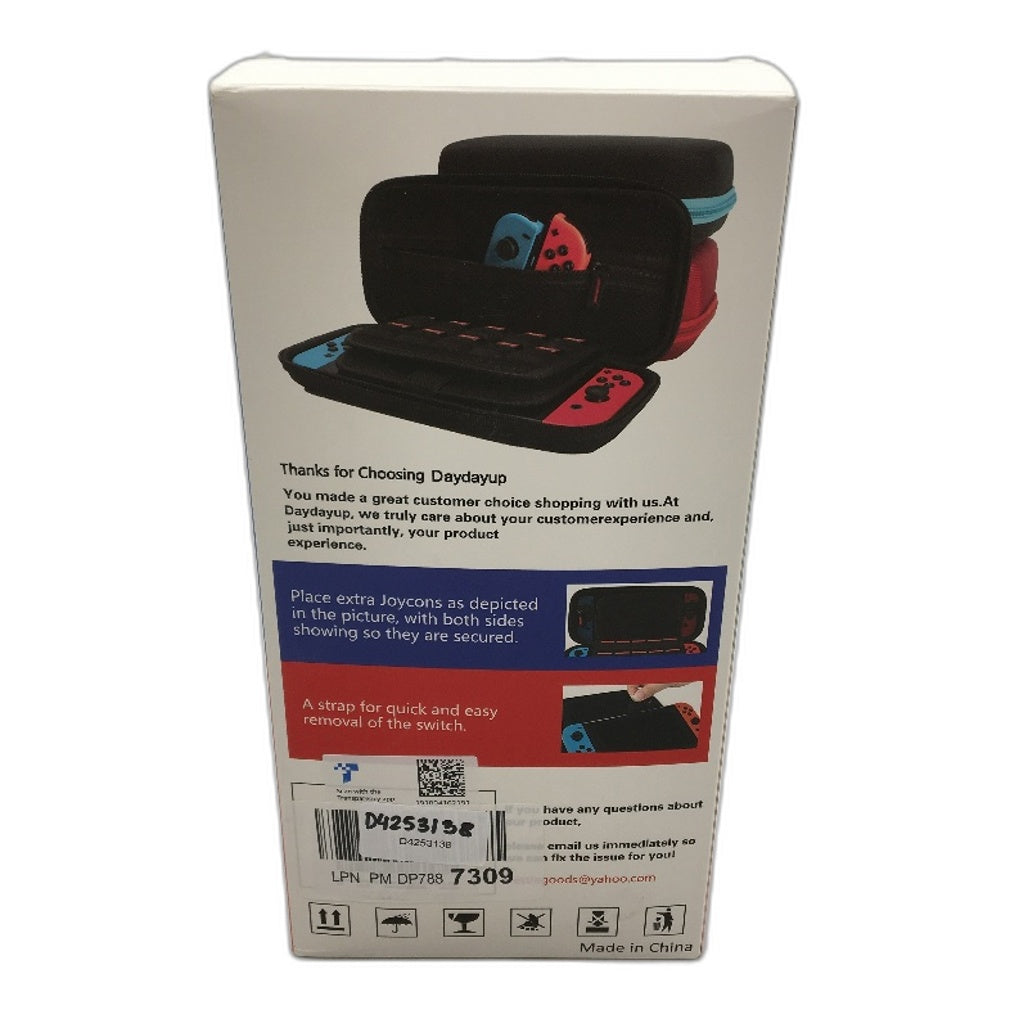 Daydayup Switch Console and Accessories Hard Shell Black Carrying Case NEW