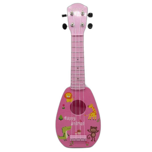YOLO 17 Inch Pink Happy Animal Ukelele Toy with Accessories for Ages 3 Up NEW