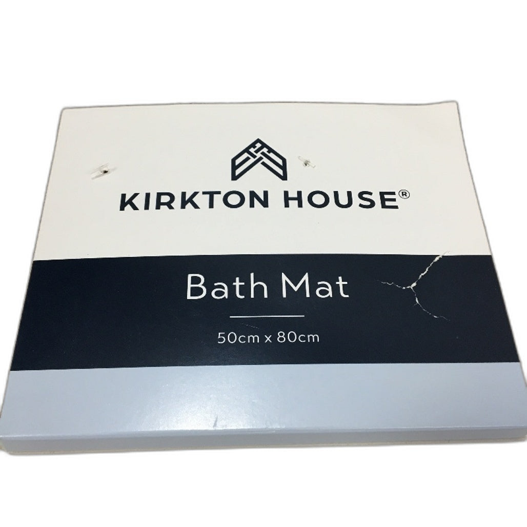 Kirkton House 2 Piece Deco Geometry Oatmilk Beige 50x80cm Bath Mats NEW