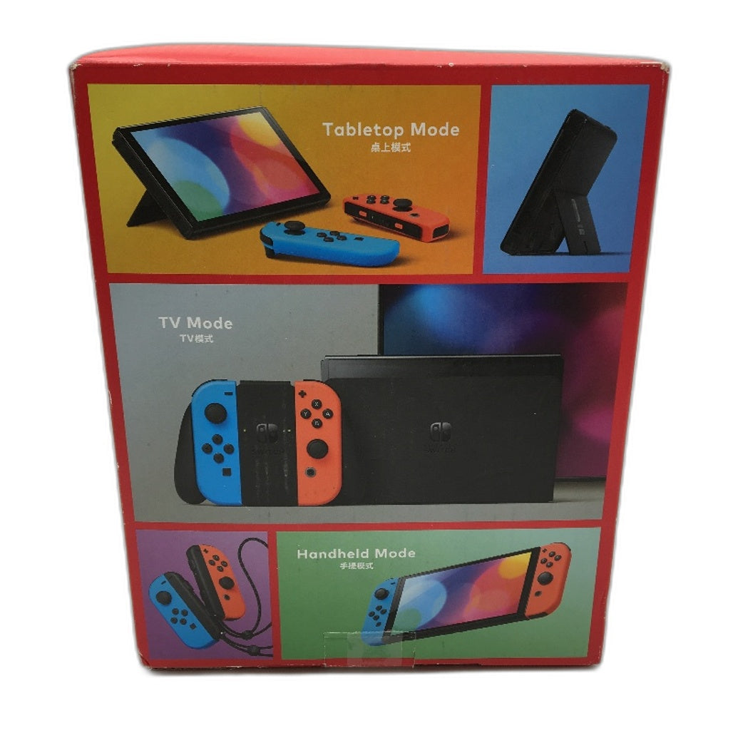 Nintendo Switch OLED Model 64gb Console in Neon Red and Blue Hong Kong Ver NEW