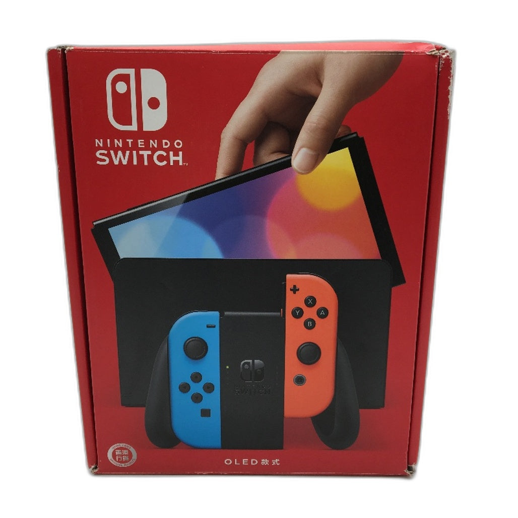 Nintendo Switch OLED Model 64gb Console in Neon Red and Blue Hong Kong Ver NEW
