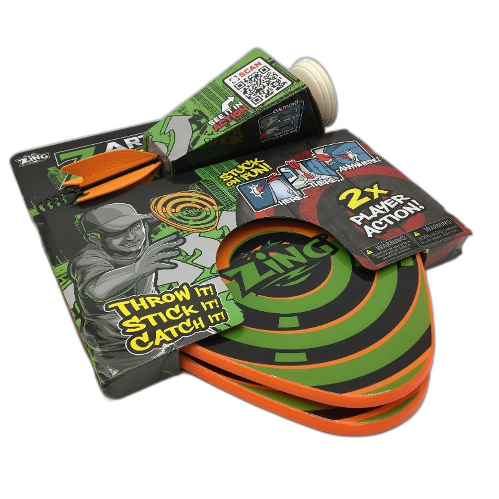 Zing Zart Softek Foam Dart Game & Crane Beach Football Pack Ages 8+ NEW