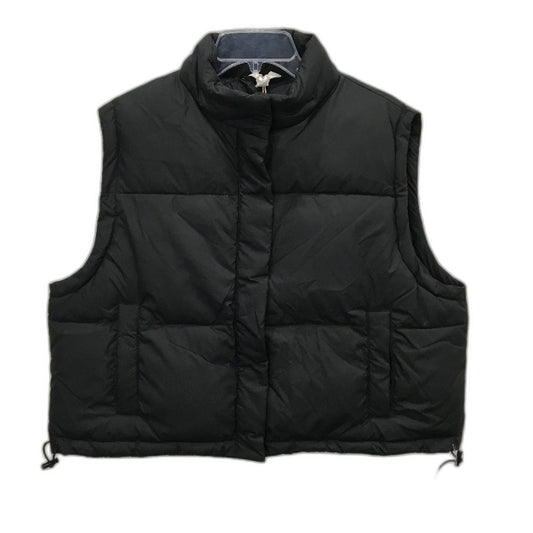 Subtitled Black Longline Casey Cropped Fit Puffer Vest Ladies Size M NEW