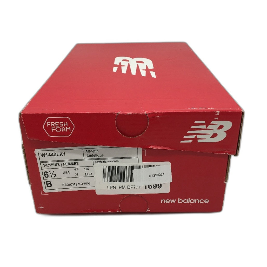 New Balance Fresh Foam Black White Running Shoes W1440LK1 Ladies Size US 6.5 NEW