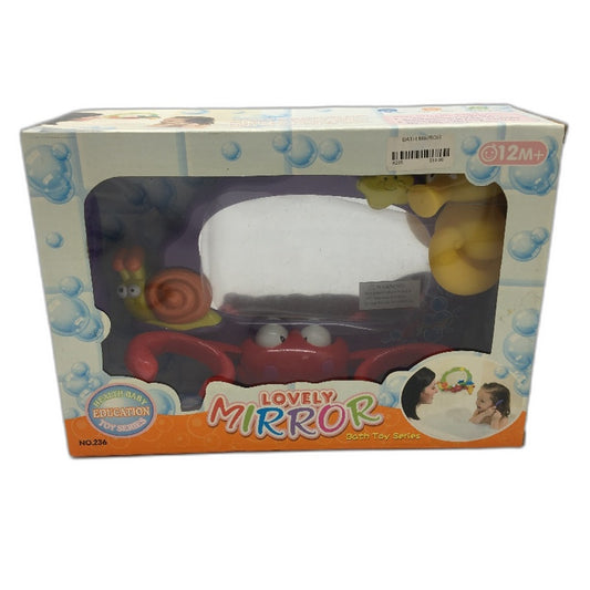 Suction Cup Lovely Mirror Bath Toy Inc Com & Seahorse Water Squirter NEW