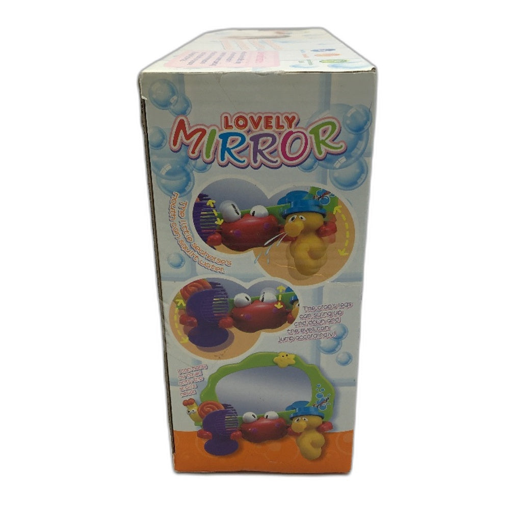 Suction Cup Lovely Mirror Bath Toy Inc Com & Seahorse Water Squirter NEW
