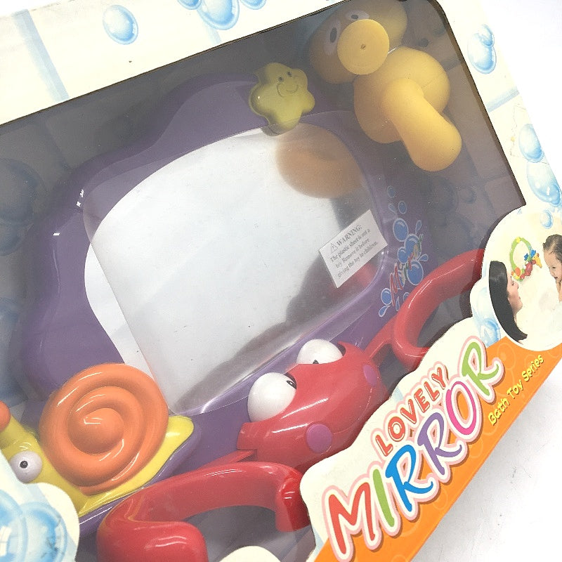Suction Cup Lovely Mirror Bath Toy Inc Com & Seahorse Water Squirter NEW
