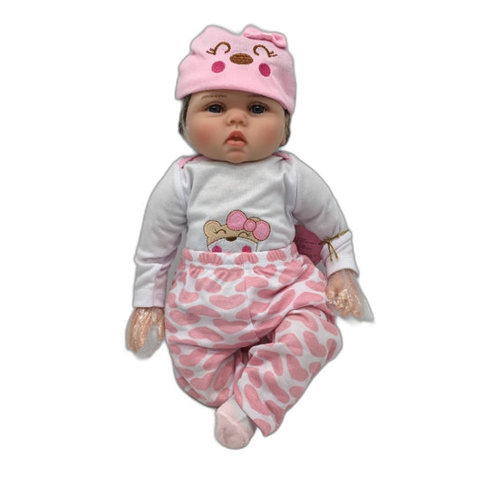 Reborn Baby Doll with Birth Certificate & Pink Accessories No. 0047 NEW