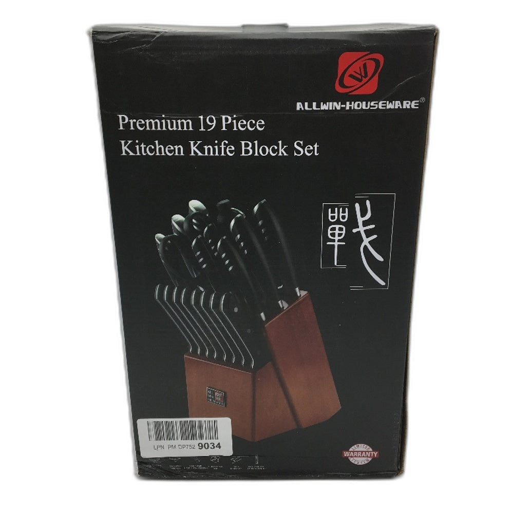 Allwin Houseware 19Pce German High Carbon Stainless Steel Kitchen Knives Set NEW