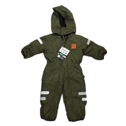 XTM ReFlex Core Waterproof Moss Marble Kioko II Hooded Snow Suit Kids Sz 0 NEW