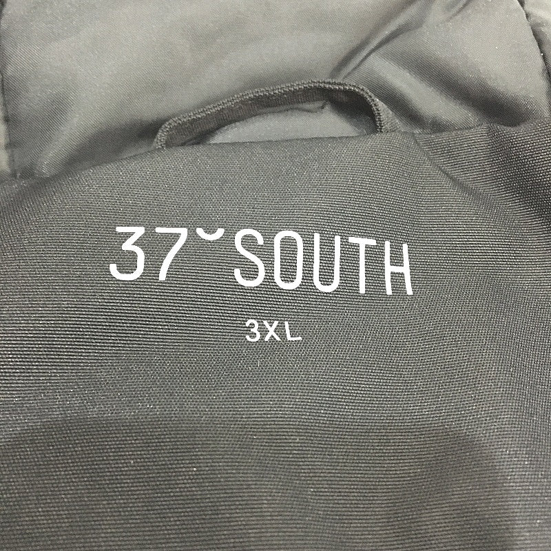 37 Degrees Mountaineer Shell Breathable Black Hooded Jacket Mens Sz 3XL NEW