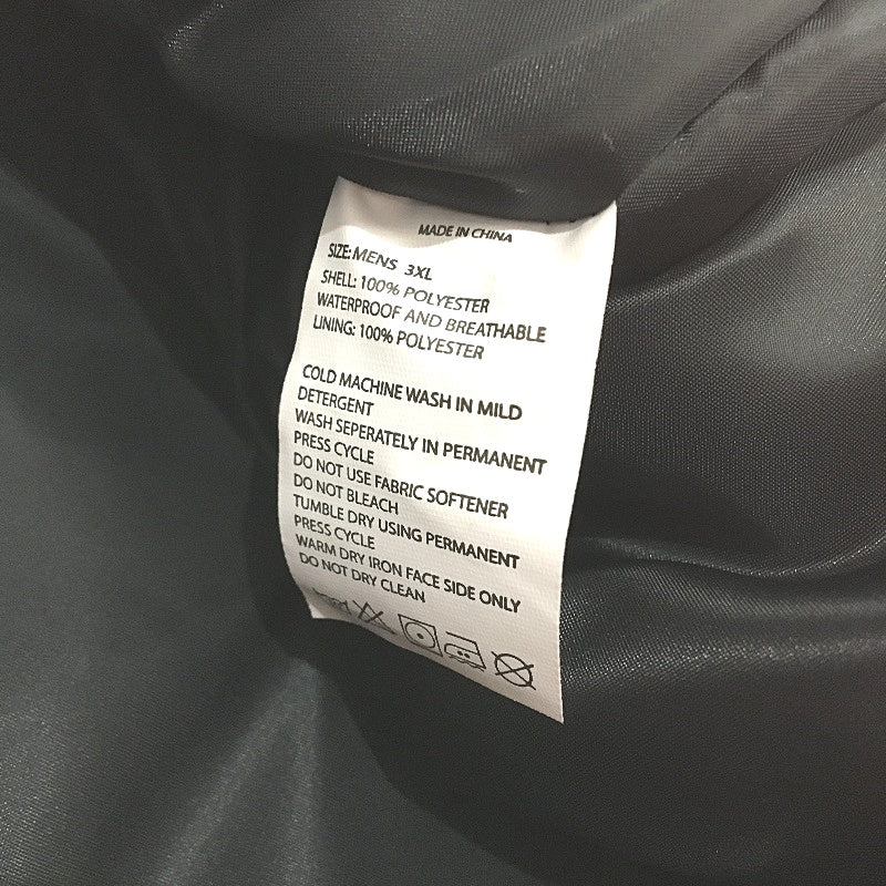 37 Degrees Mountaineer Shell Breathable Black Hooded Jacket Mens Sz 3XL NEW