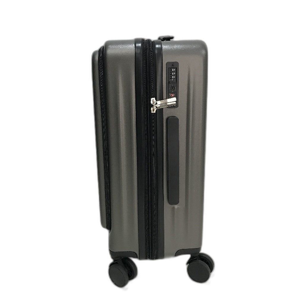Slimbridge 20 Inch Grey Carry On Travel Luggage Suitcase With TSA Lock NEW